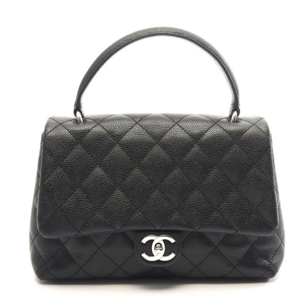 Chanel Caviar Skin Matelasse Handbag Black